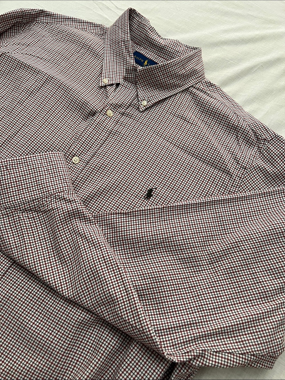 Ralph Lauren Classic Fit Plaid Button Down Shirt